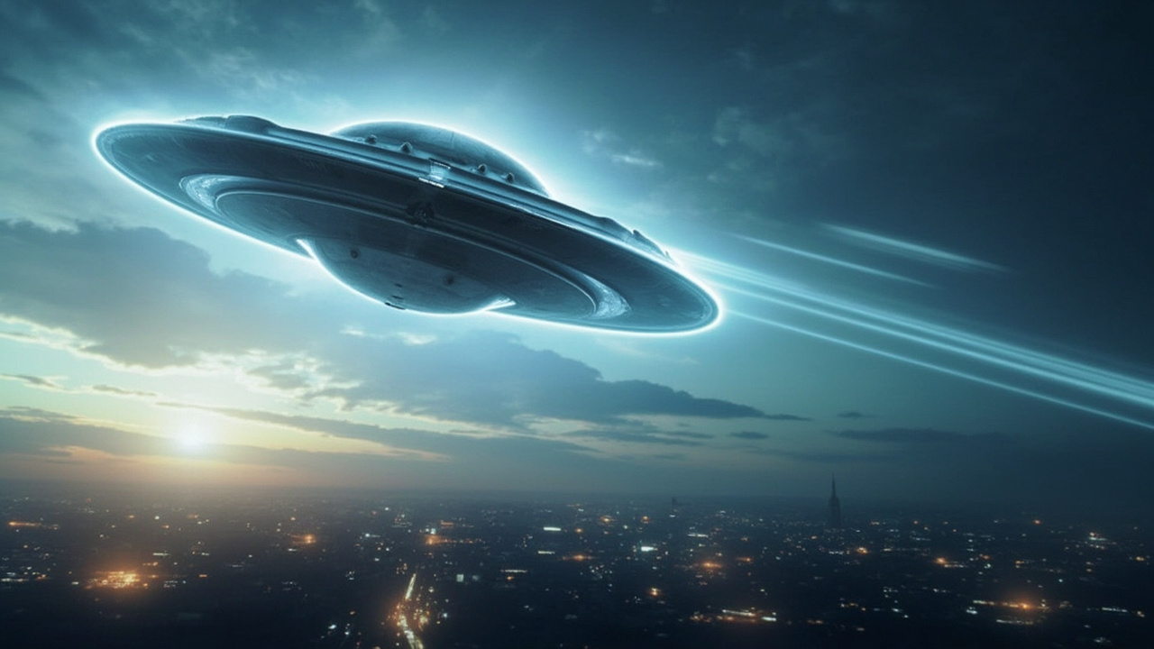 UFO高速飞过墨西哥城上空目击现场